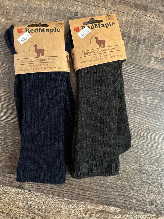 Socks-Alpaca Copper Crew