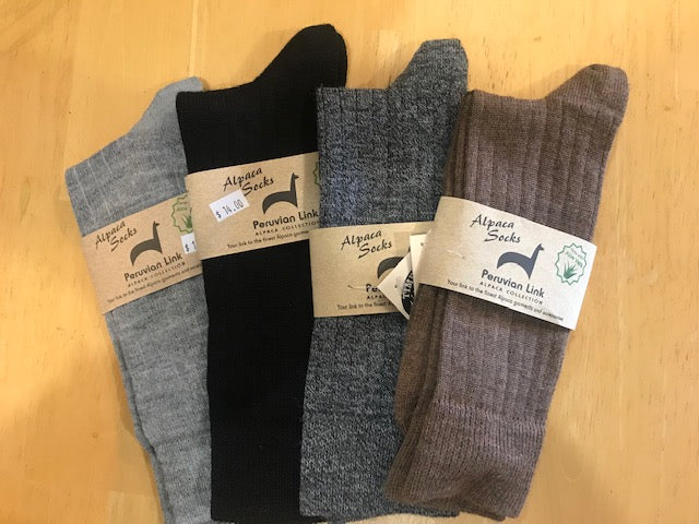 Socks-Alpaca Dress Socks-Ribbed Crew Timber View Farm Alpacas Socks-Alpaca Dress Socks-Ribbed Crew Timber View Farm Alpacas