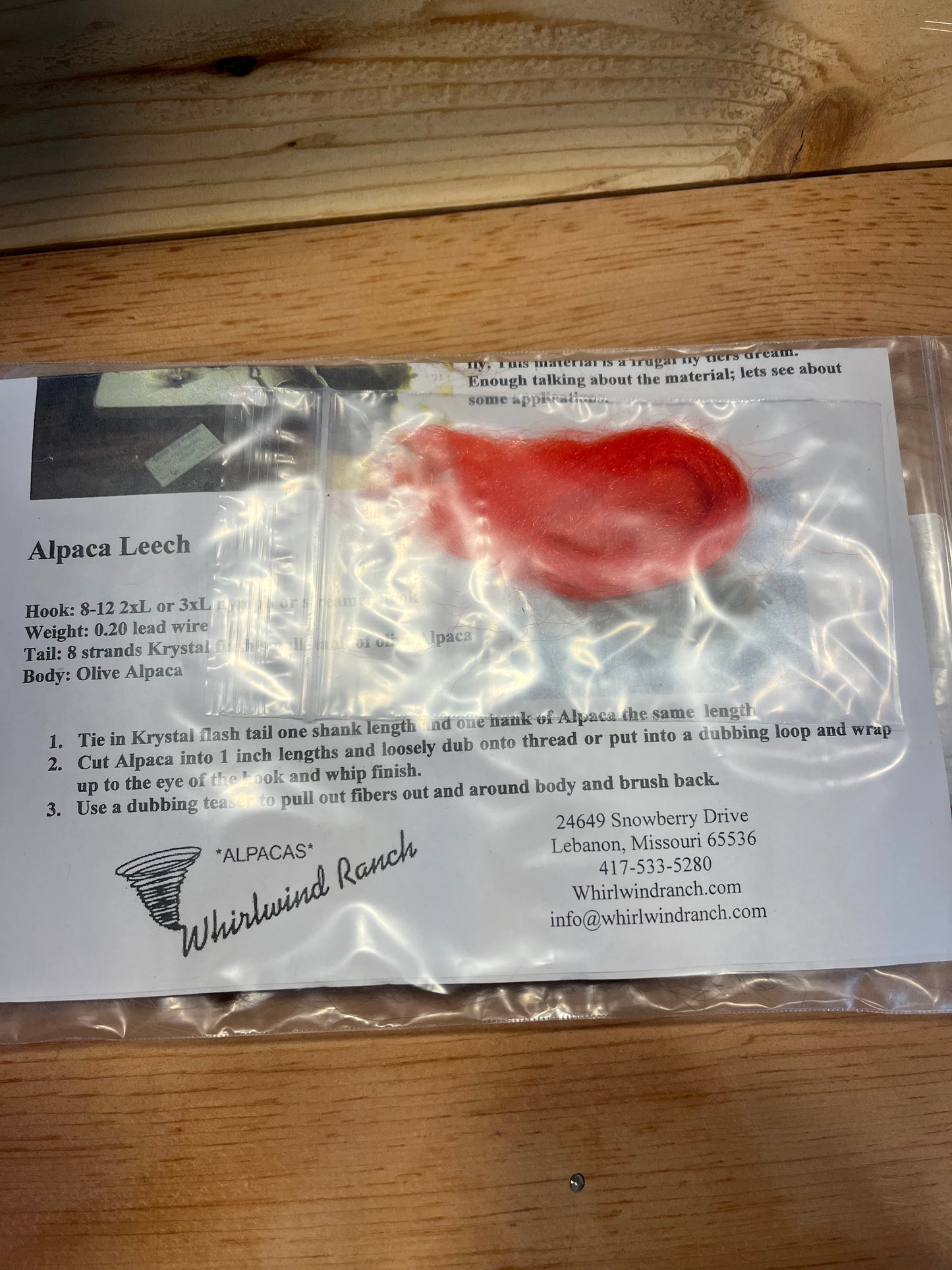 Fly Fishing-Alpaca Fiber Fly Tying Kit