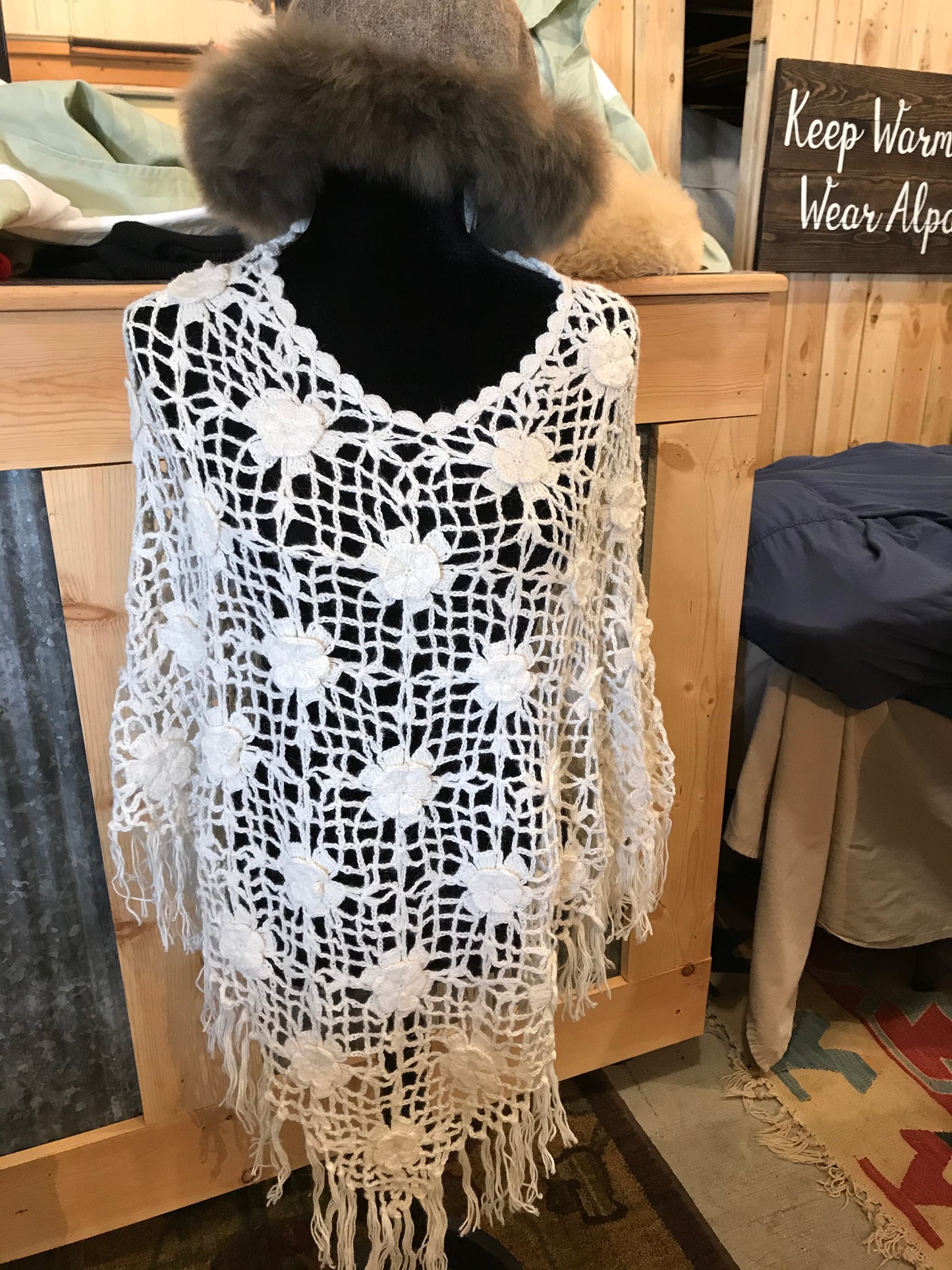 Hand Crocheted Poncho