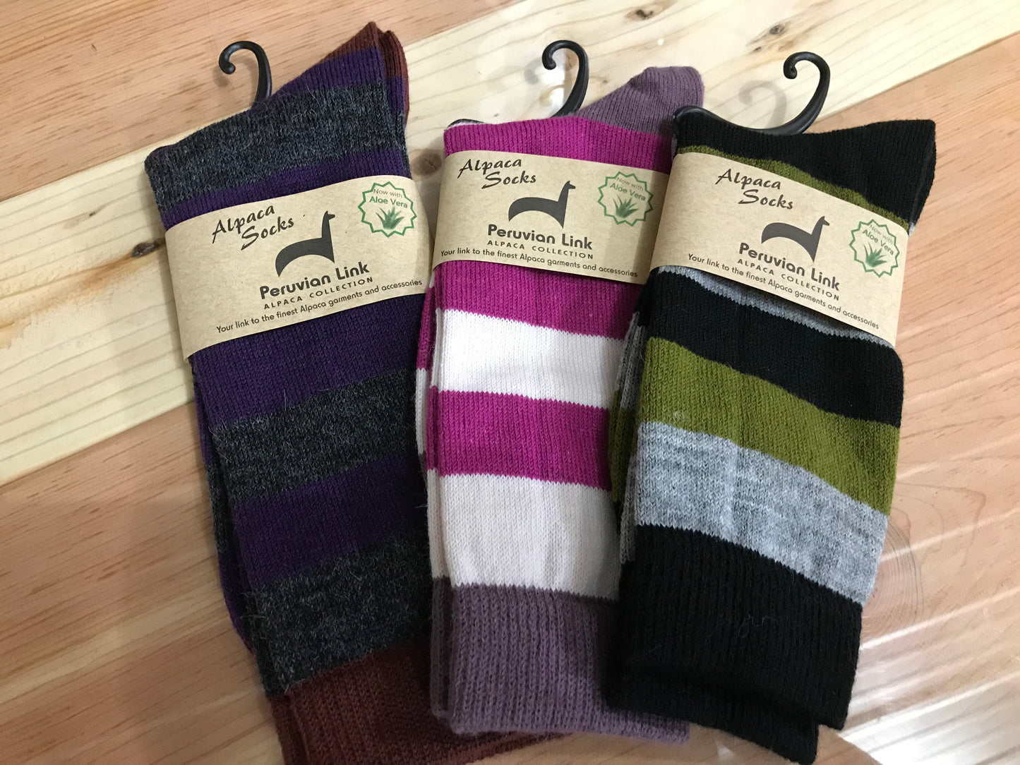 Socks-Tri Color Striped
