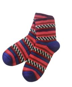 Socks-Fiesta Alpaca Socks in Wild Berry