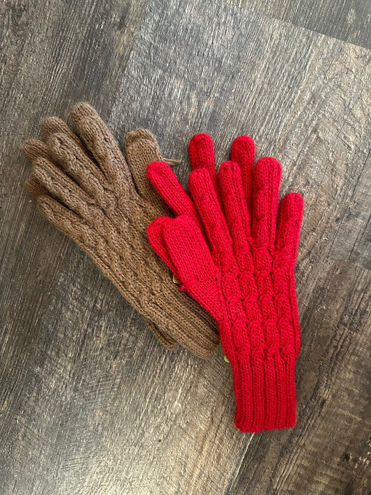 Gloves-Cable Knit Gloves-More Colors