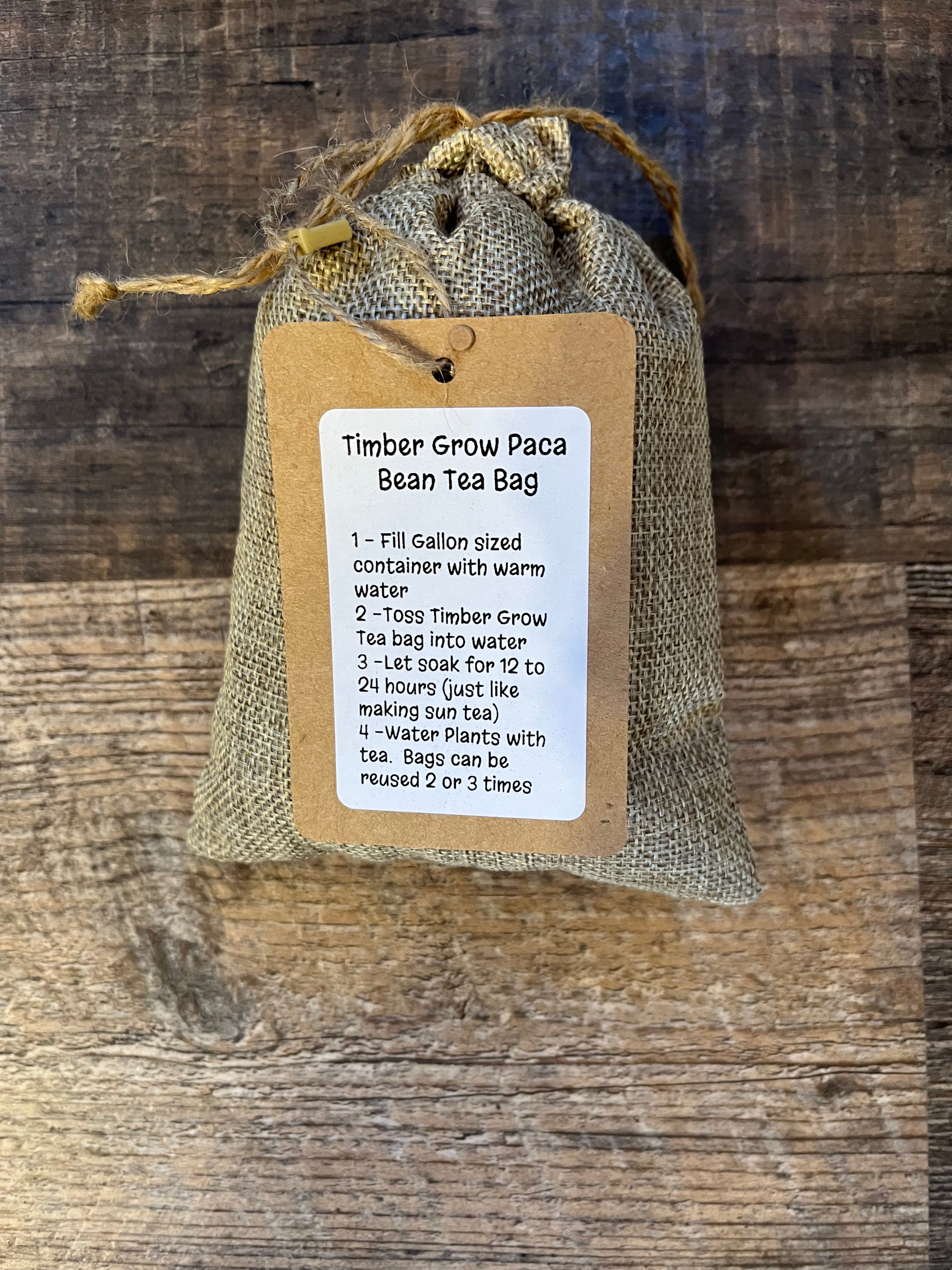 Timber Grow Paca Tea Bags – Timber View Farm Alpacas