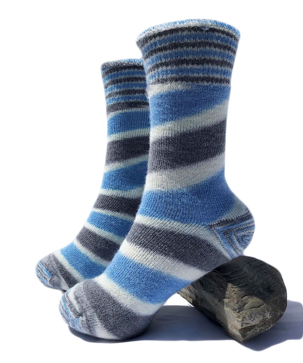 Socks- Reversible Outdoor Striped Sock